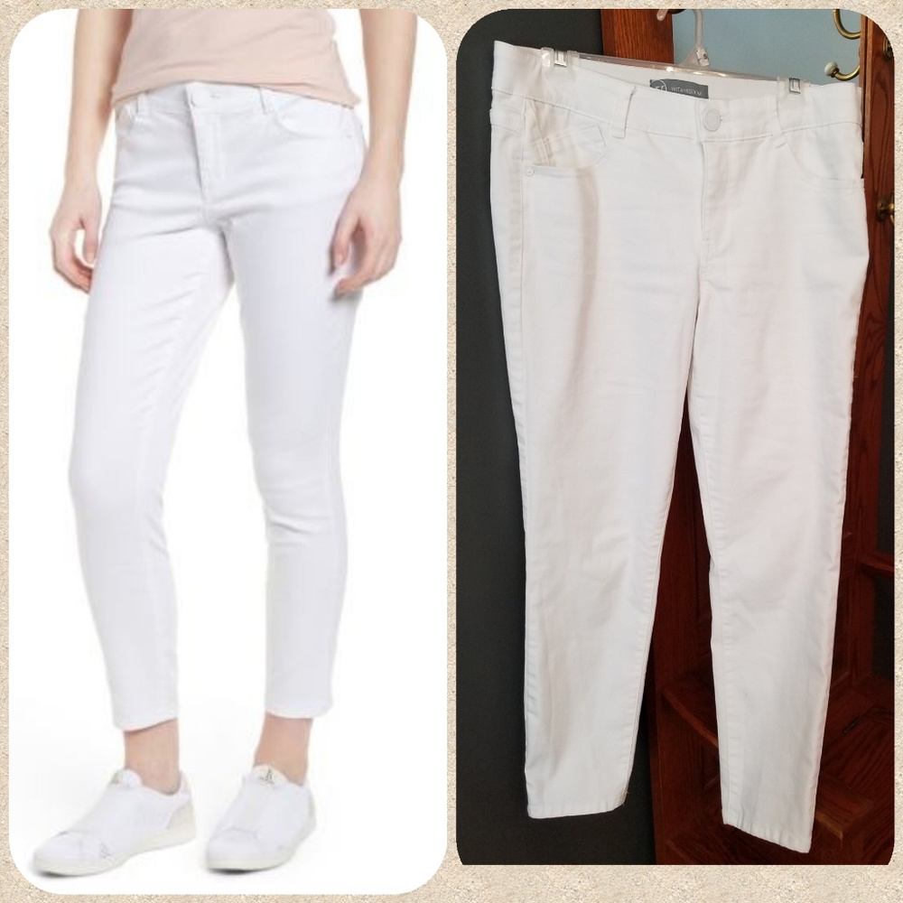 White Ab-solution Ankle Skimmer Jeans